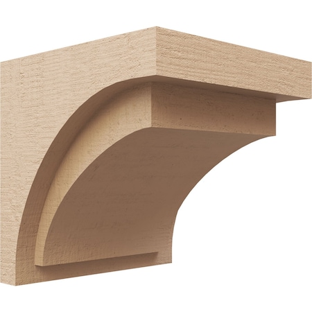 Ekena Millwork 10"W x 10"D x 10"H Wide Rivera Rough Cedar Woodgrain TimberThane Corbel, Primed Tan CORUR10X10X10RIVRCPR